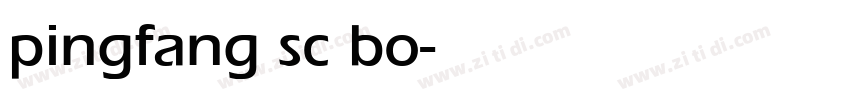 pingfang sc bo字体转换